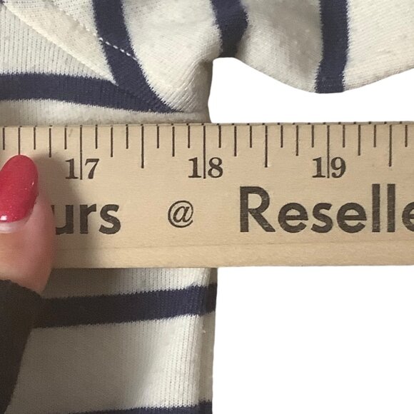 Vineyard Vines Striped Cowl Neck Pullover Sweater Women Sz XXS Cotton Blend - Picture 6 of 8